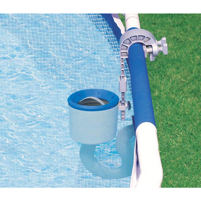 Intex Replacement Hose Adapter (Pair) & Intex Deluxe Wall-Mounted Pool Skimmer