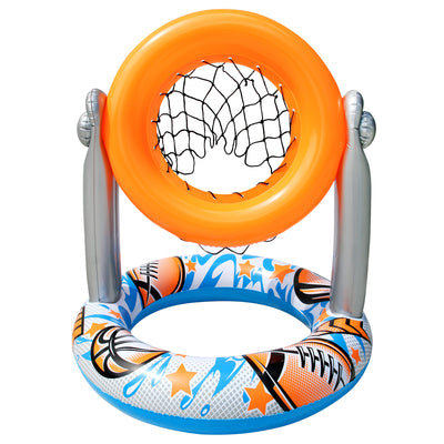 Banzai 2 'N 1 Swimming Pool Sport Combo Set, Basketball Hoop and Football Target