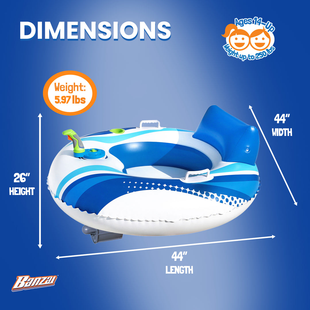 Motorized Battery Powered Inflatable Cruiser Float for Teens/Adults (Open Box)