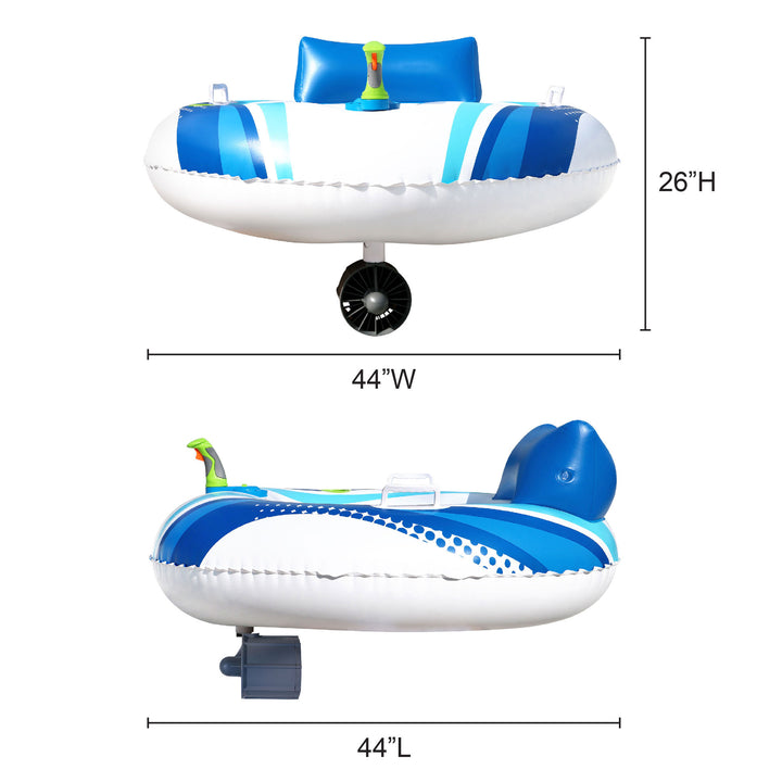 Banzai Motorized Battery Powered Inflatable Pool Cruiser Float for Teens/Adults