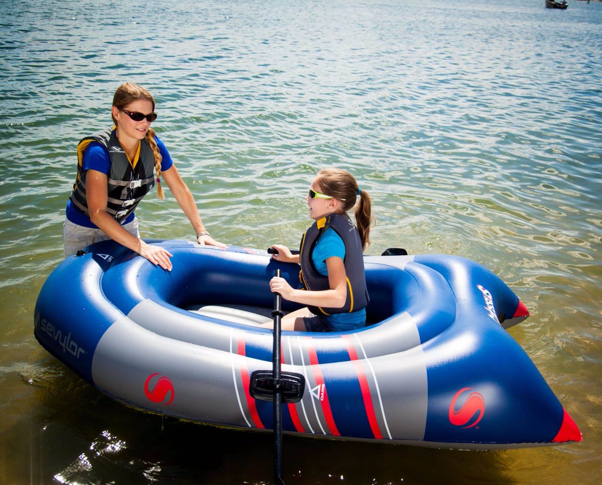 SEVYLOR Colossus 2 Person Inflatable 14 Guage PVC Boat Raft w/ Oars - Open Box