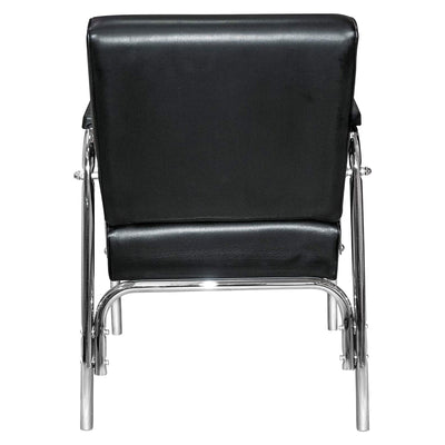 Chromium Ella Professional Auto Reclining Vinyl Shampoo Chair, Black (Used)