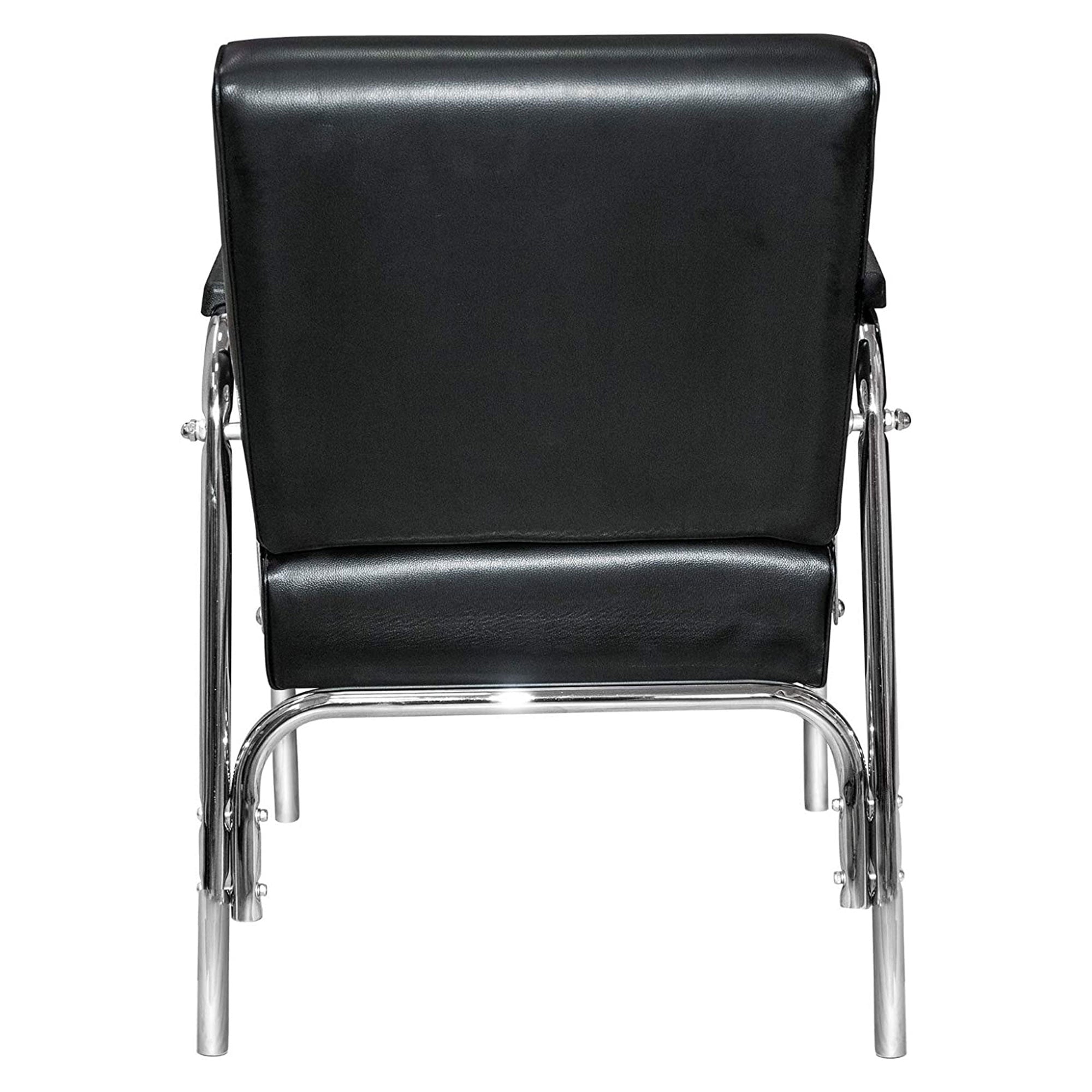 Chromium Ella Professional Auto Reclining Vinyl Shampoo Chair, Black (Open Box) - VMInnovations