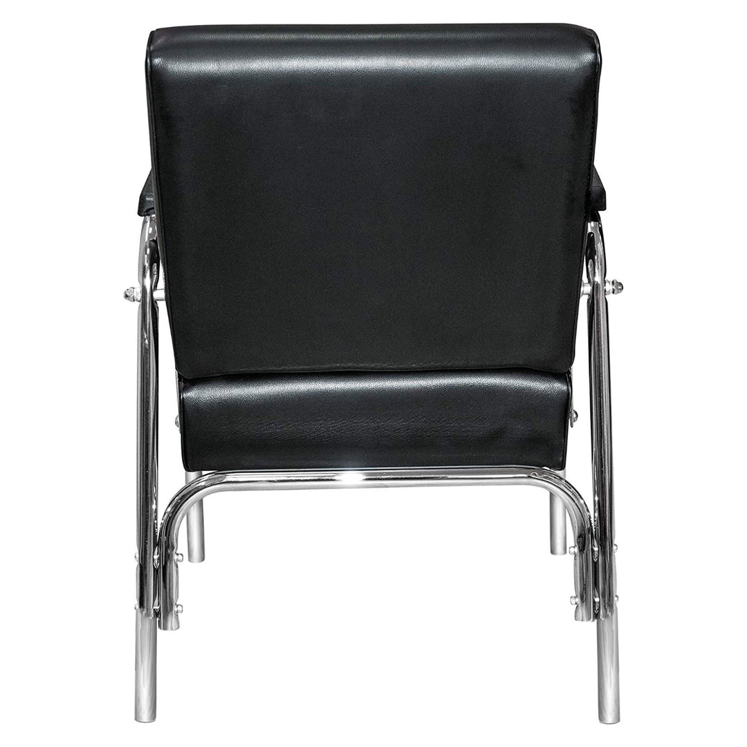 PureSana 2 Pack Chromium Ella Professional Auto Reclining Shampoo Chair, Black