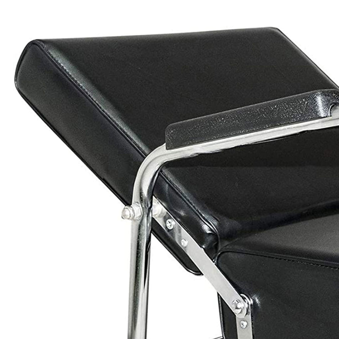 Chromium Ella Professional Auto Reclining Vinyl Shampoo Chair, Black (Used)