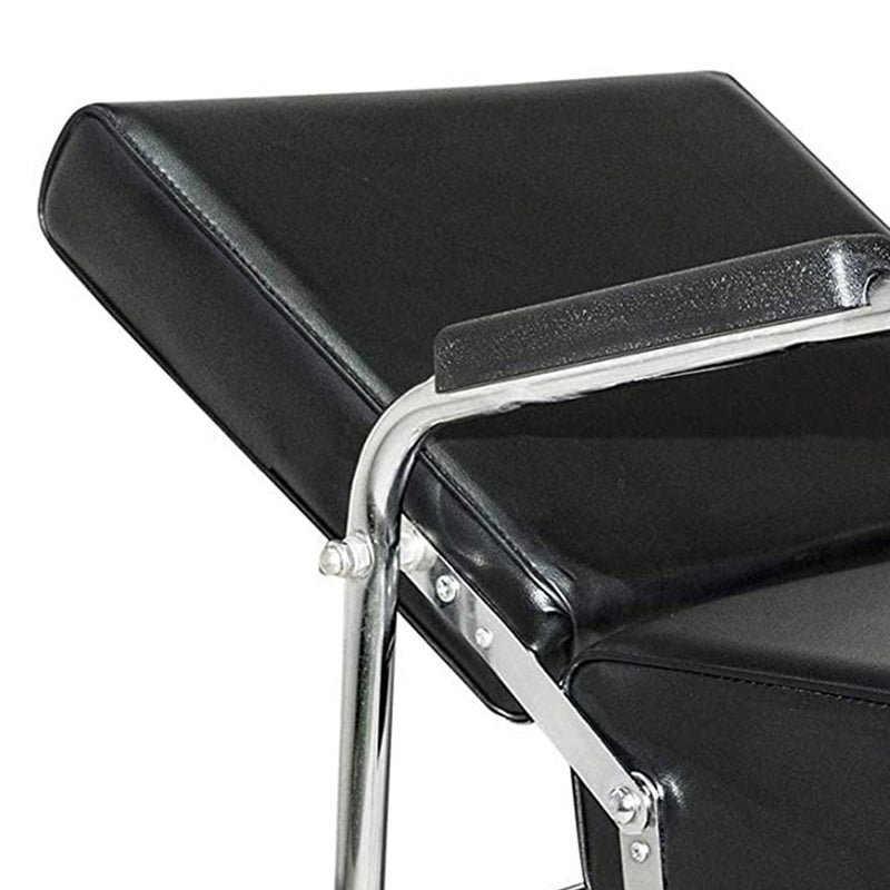 PureSana Chromium Ella Professional Auto Reclining Vinyl Shampoo Chair, Black