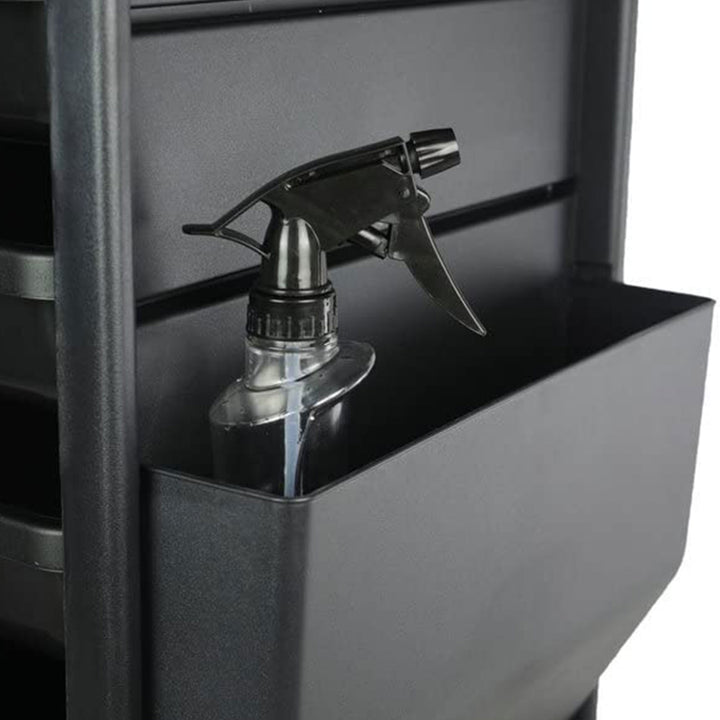 PureSana Chromium Professional 4 Drawer Rolling Salon Trolley Station (Open Box)