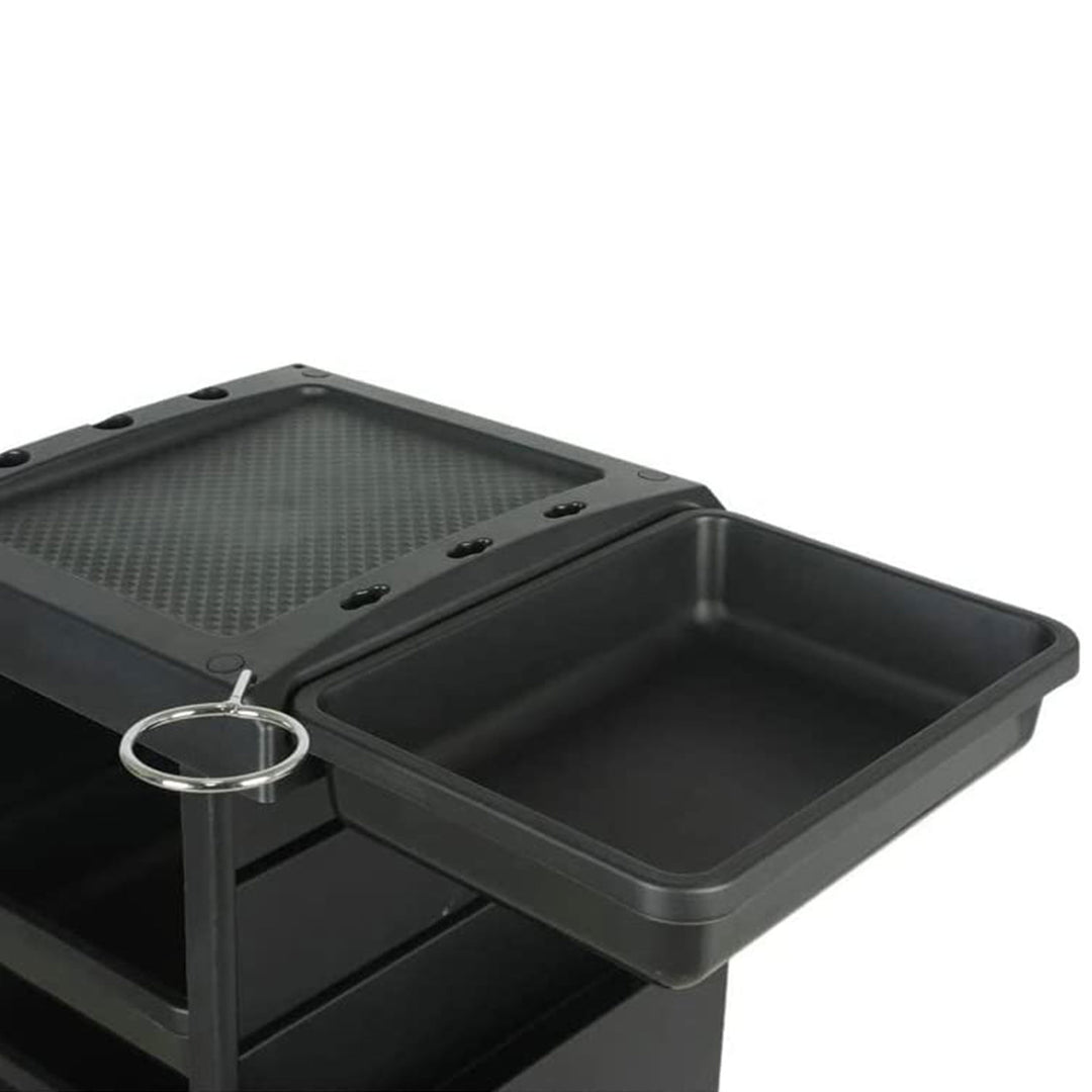 PureSana Chromium Professional 4 Drawer Rolling Salon Trolley Station (Open Box)