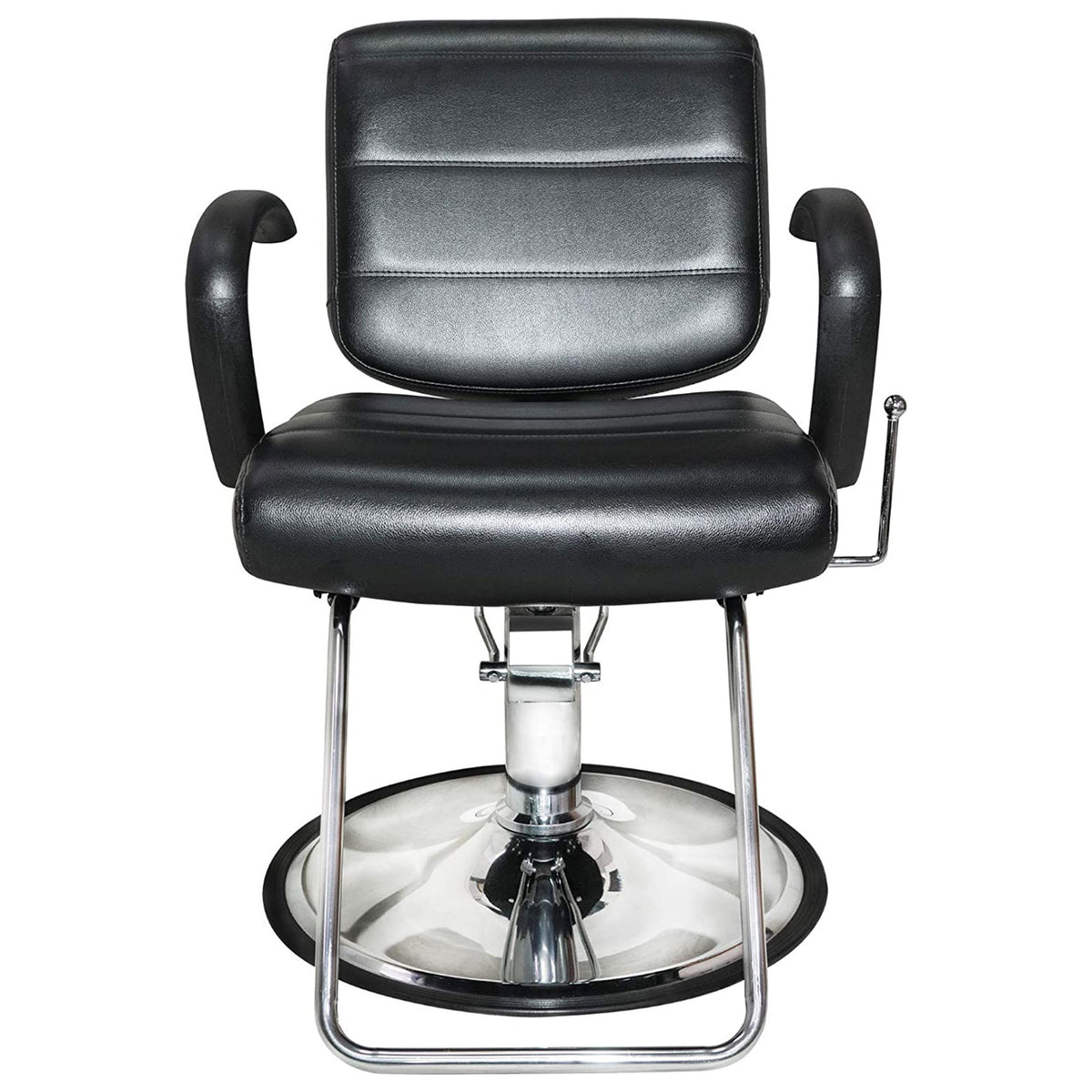 PureSana Chromium 360 Degree Professional All Purpose Salon Chair, Black (Used)
