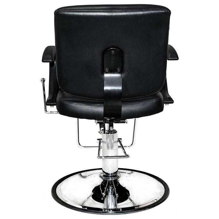 PureSana Chromium 3 Pack Salon Chairs, 360 Degree Swivel Seat, Kyler, Black