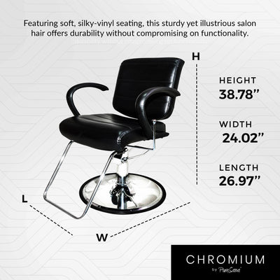 PureSana Kyler 360 Degree Professional All Purpose Salon Chair (Open Box) - VMInnovations