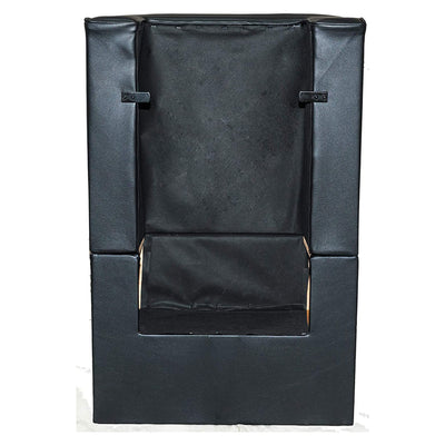 PureSana Chromium Vinyl Professional Platform Hair Dryer Chair, Black(For Parts) - VMInnovations