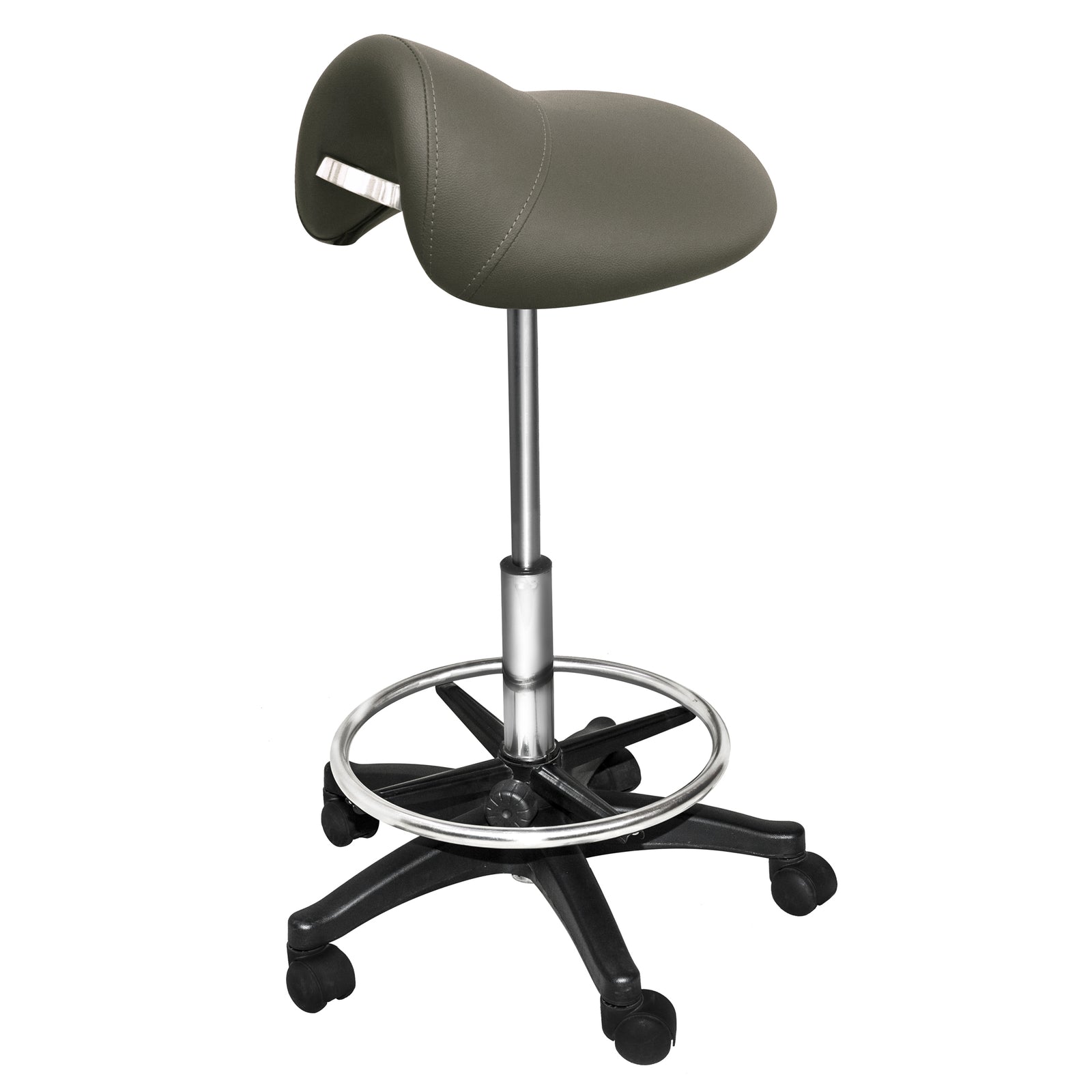 PureSana Chromium Professional James Full Rotational Saddle Stool (Open Box) - VMInnovations