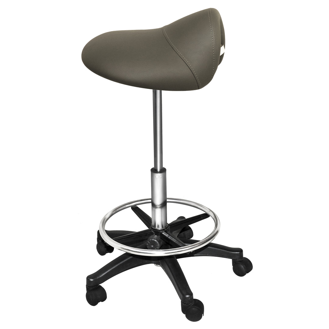 PureSana Chromium Professional James Full Rotational Saddle Stool (Open Box)