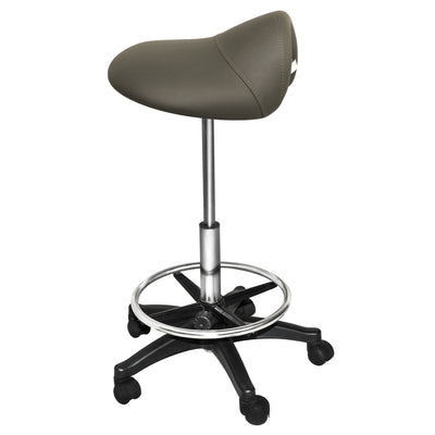 PureSana Chromium Professional James Full Rotational Saddle Stool (Open Box) - VMInnovations