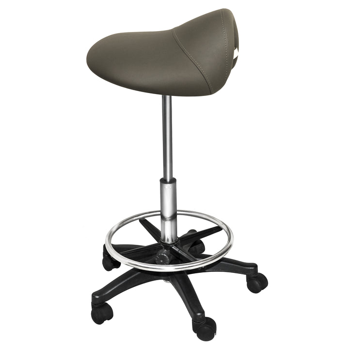 PureSana Chromium Professional James Full Rotational Saddle Stool (Open Box)