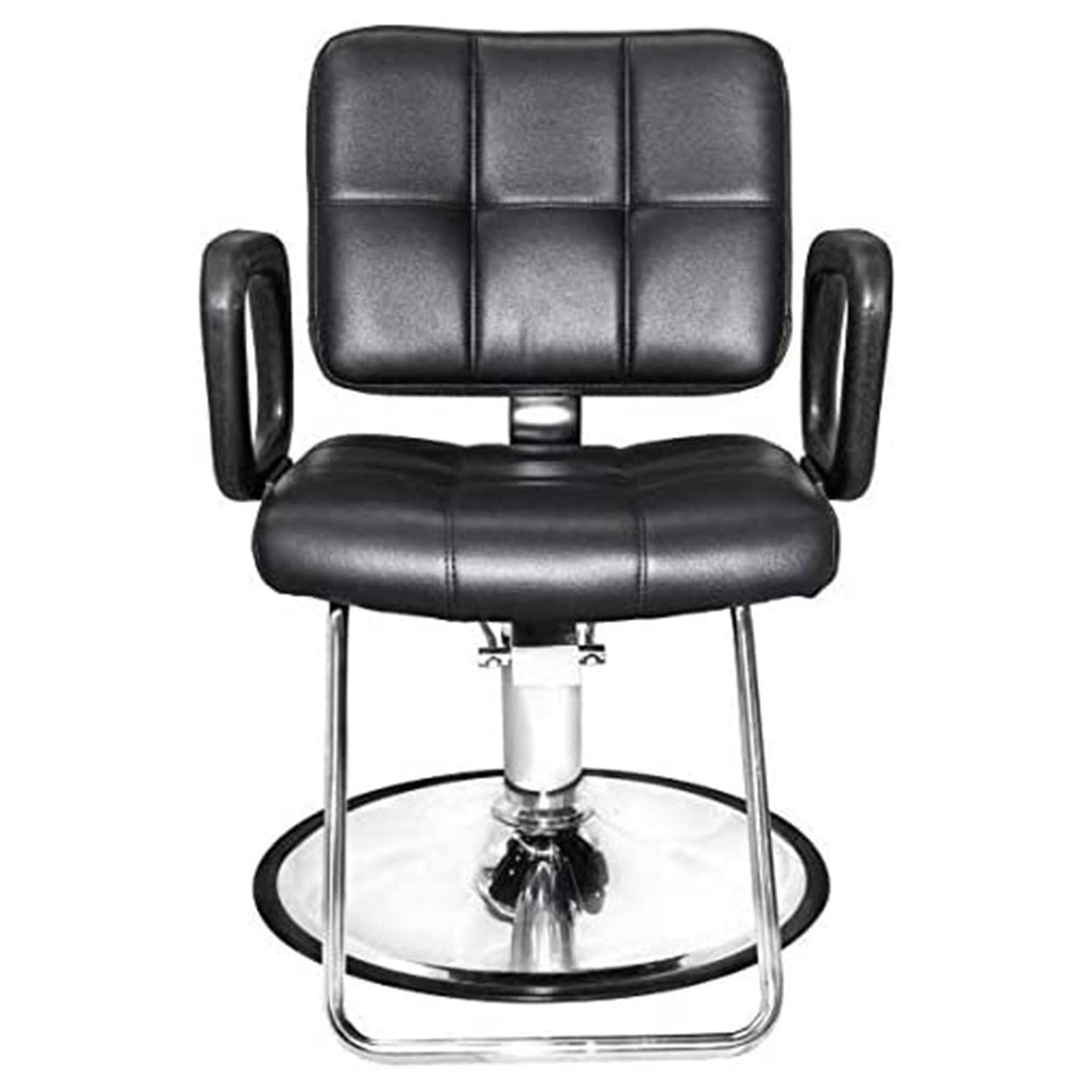 PureSana Chromium Ariana 360 Degree Professional Styling Salon Chair, Black - VMInnovations