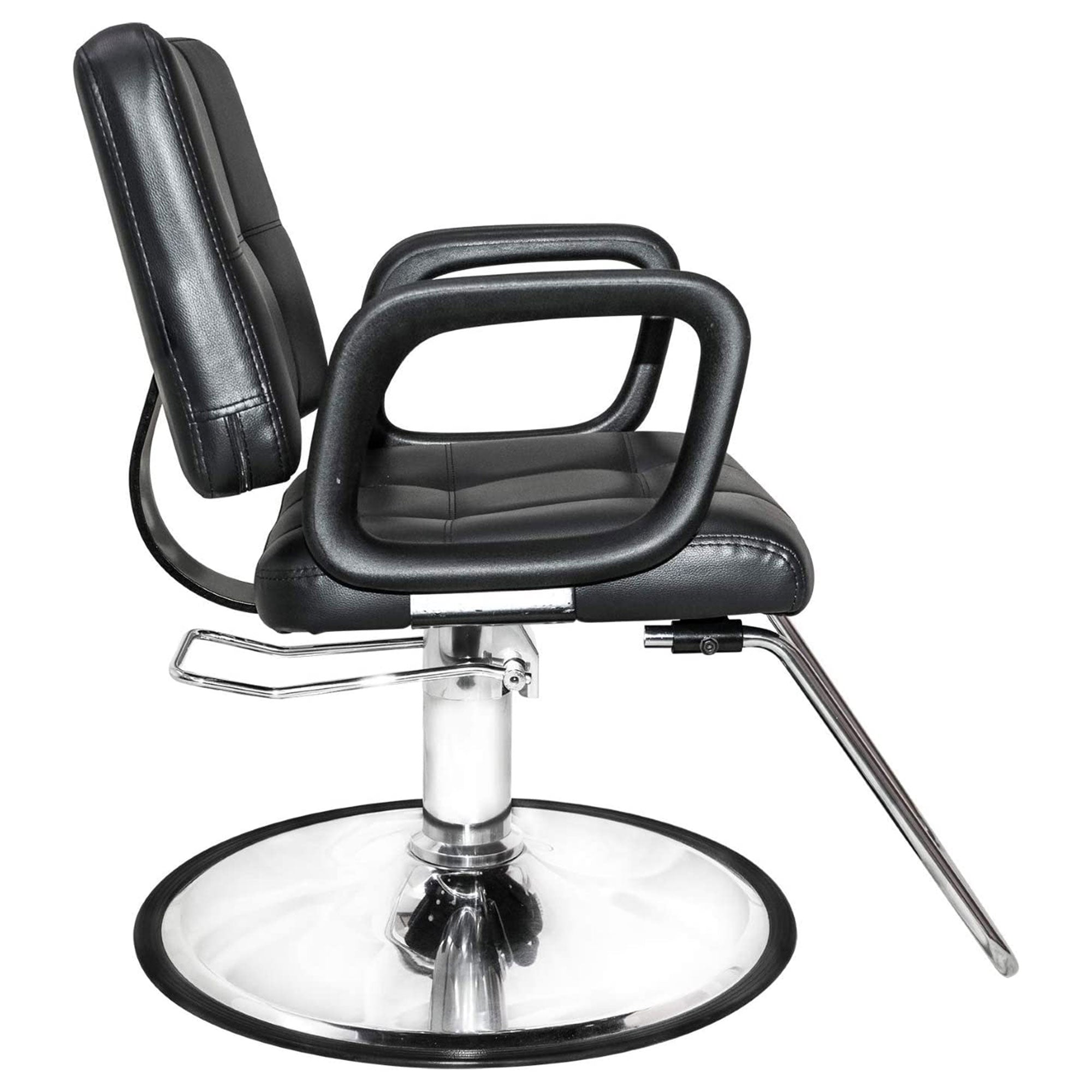 PureSana Chromium Ariana 360 Degree Professional Styling Salon Chair, Black - VMInnovations