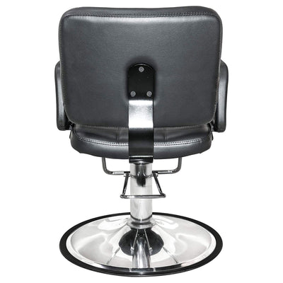 PureSana Chromium Ariana 360 Degree Professional Styling Salon Chair, Black - VMInnovations