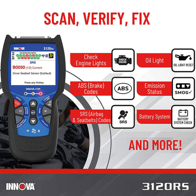 INNOVA FixAssist Bluetooth Code Reader Vehicle Diagnostic Scanner Tool (Used)