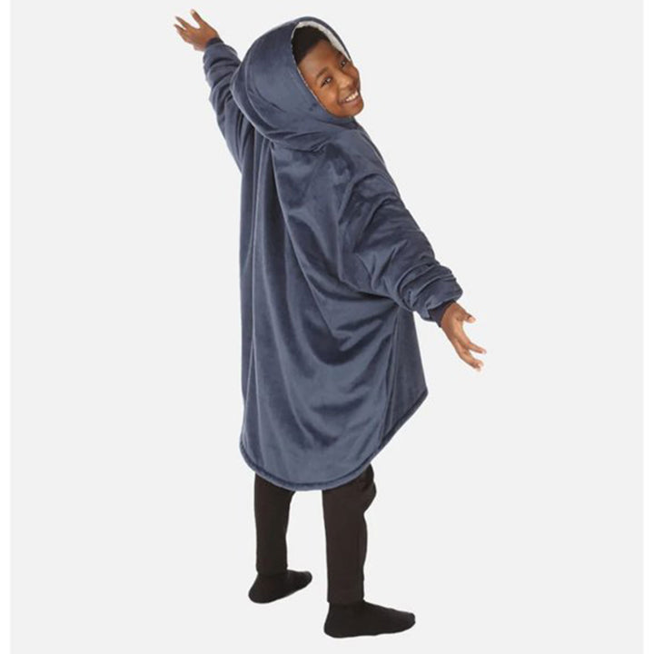 The Comfy Original Wearable Blanket Hoodie with Pocket, Blue (Open Box) - VMInnovations