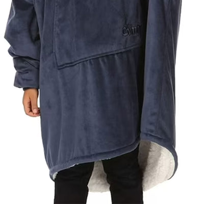 The Comfy Original Jr Kids Oversized Microfiber Sherpa Wearable Blanket, Blue - VMInnovations
