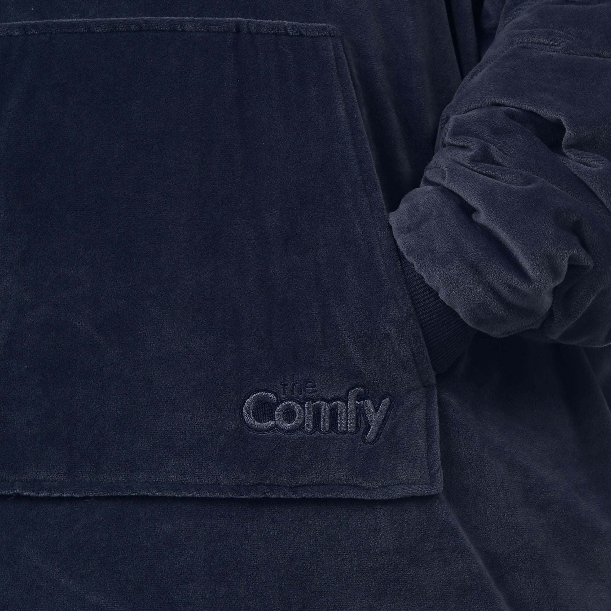The Comfy Original Oversized Microfiber Sherpa Wearable Blanket for Adults, Blue - VMInnovations