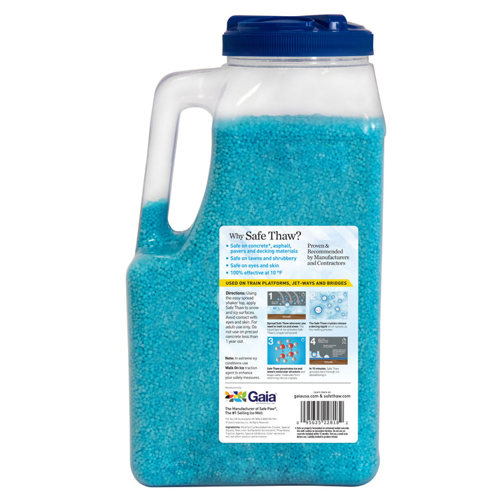 Safe Thaw Industrial Strength Salt Free Traction Ice Melt, 10lb 7oz Jug (2 Pack)