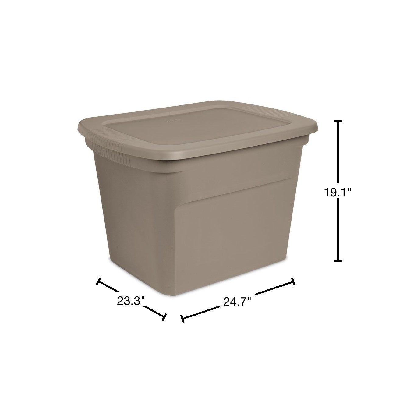 Sterilite 18 Gallon Plastic Stackable Storage Container Box with Lid (16 Pack)