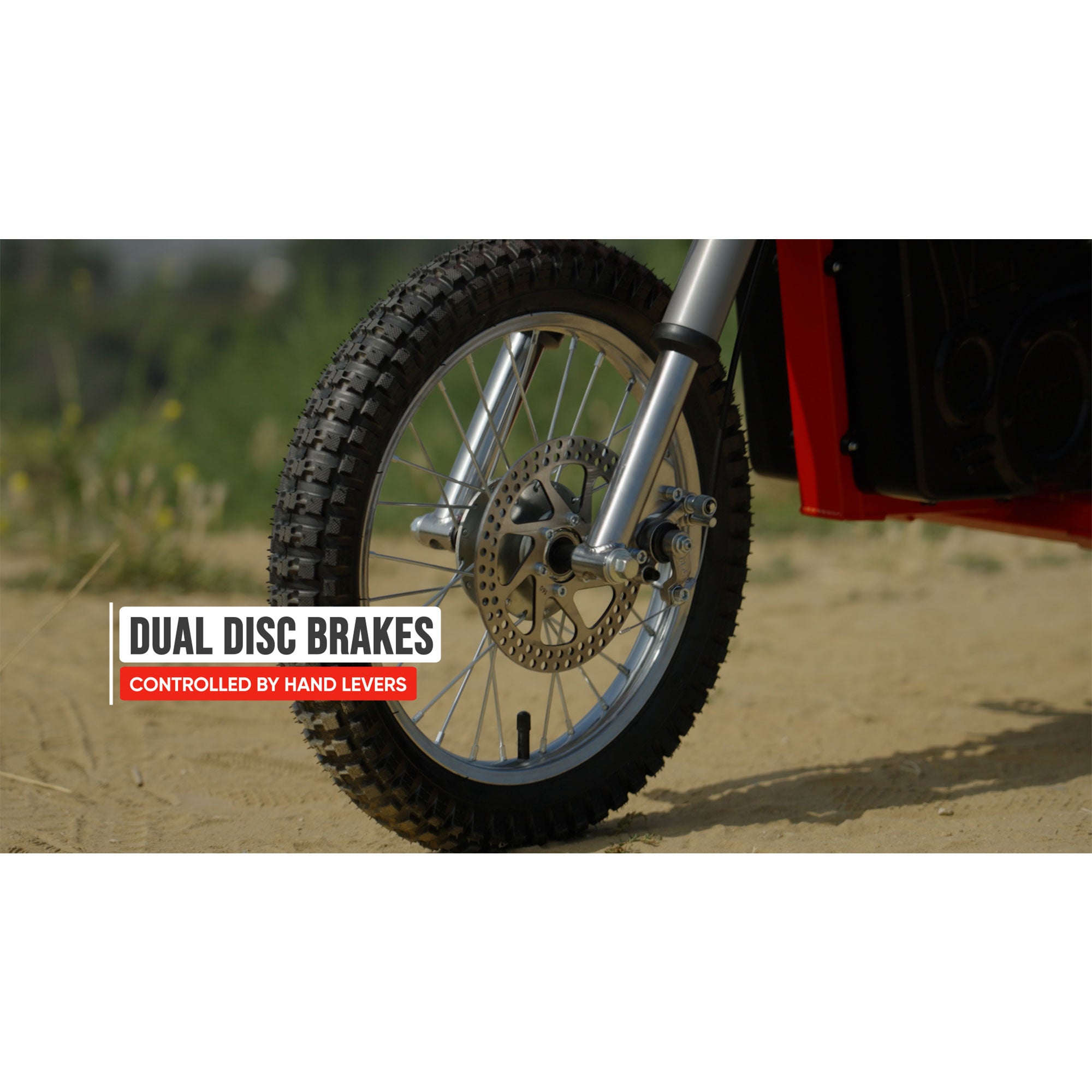Razor MX500 Red Dirt Rocket High-Torque Electric Motorcycle Dirt Bike for Adult