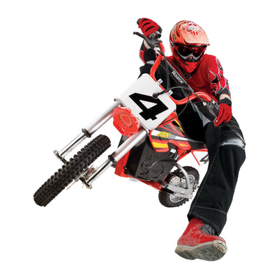 Razor MX500 Dirt Rocket 36V Electric Toy Motocross Dirt Bike, Red (2 Pack)