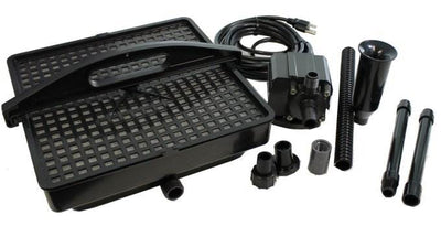PONDMASTER Pond Fountain Pump Filter Kit 700 GPH + Fountain Head Set (For Parts)