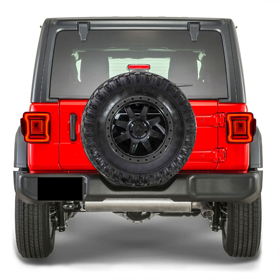 AMERICAN MODIFIED Red Lens V2 Tunnel Tail Lights for 2018-2023 Jeep Wrangler JL