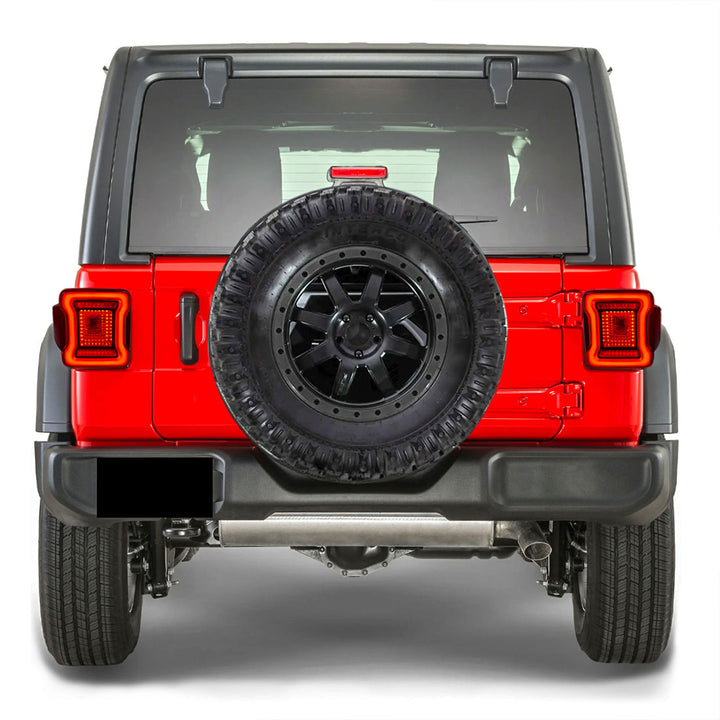 AMERICAN MODIFIED Red Lens V2 Tunnel Tail Lights for 2018-2023 Jeep Wrangler JL