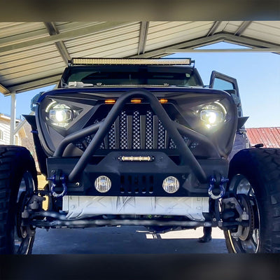 AMERICAN MODIFIED Halo Headlight for 18-22 Wrangler JL,Gladiator JT (For Parts) - VMInnovations