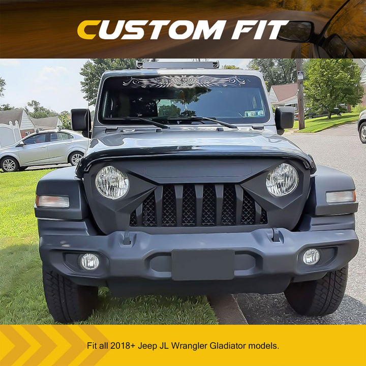 AMERICAN MODIFIED Demon Grille for 2018+ Jeep Wrangler JL & 2020+ Gladiator JT