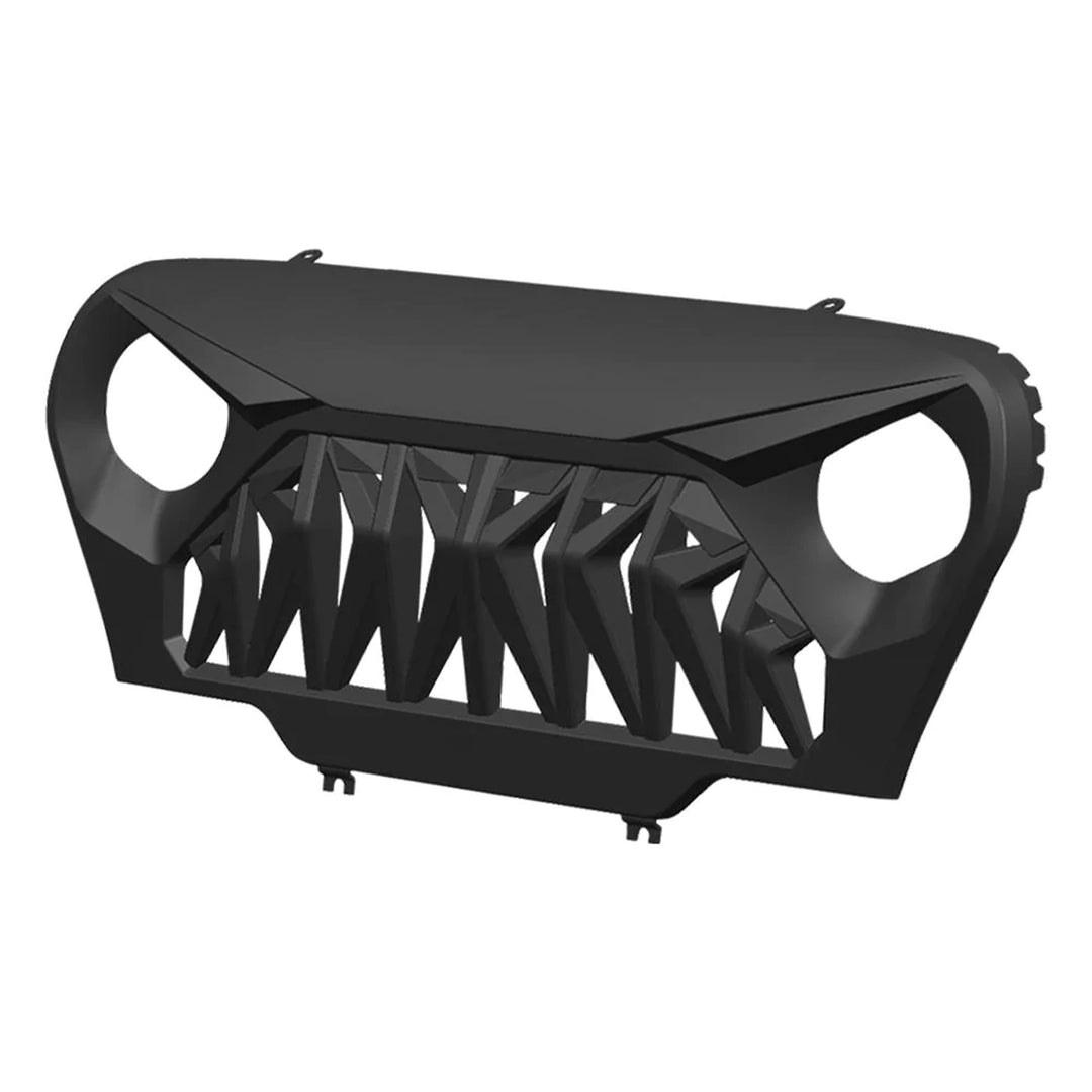 AMERICAN MODIFIED Shark Grille Compatible w/ 1997-2006 Jeep Wrangler TL or LJ