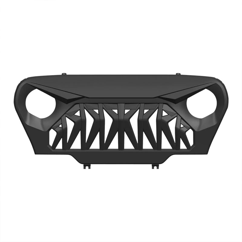 AMERICAN MODIFIED Shark Grille Compatible w/ 1997-2006 Jeep Wrangler TL or LJ