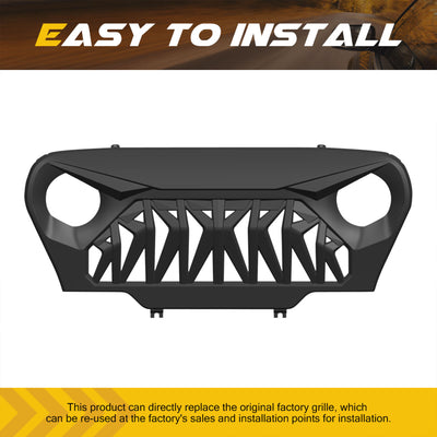 AMERICAN MODIFIED Shark Grille for 1997-2006 Jeep Wrangler TL or LJ (Open Box) - VMInnovations