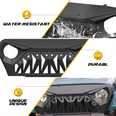 AMERICAN MODIFIED Shark Grille Compatible w/ 97-06 Jeep Wrangler TL or LJ (Used) - VMInnovations