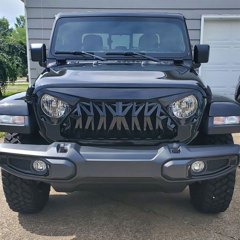 AMERICAN MODIFIED Shark Grille for 2018+ Jeep Wrangler JL & 2020+ Gladiator JT