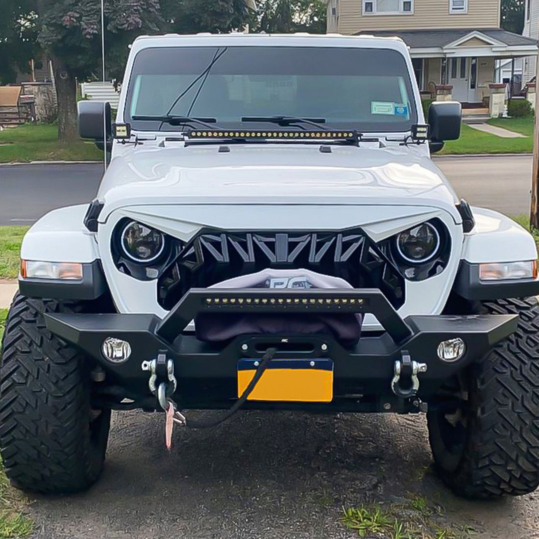 AMERICAN MODIFIED Shark Grille for 2018+ Jeep Wrangler JL & 2020+ Gladiator JT - VMInnovations