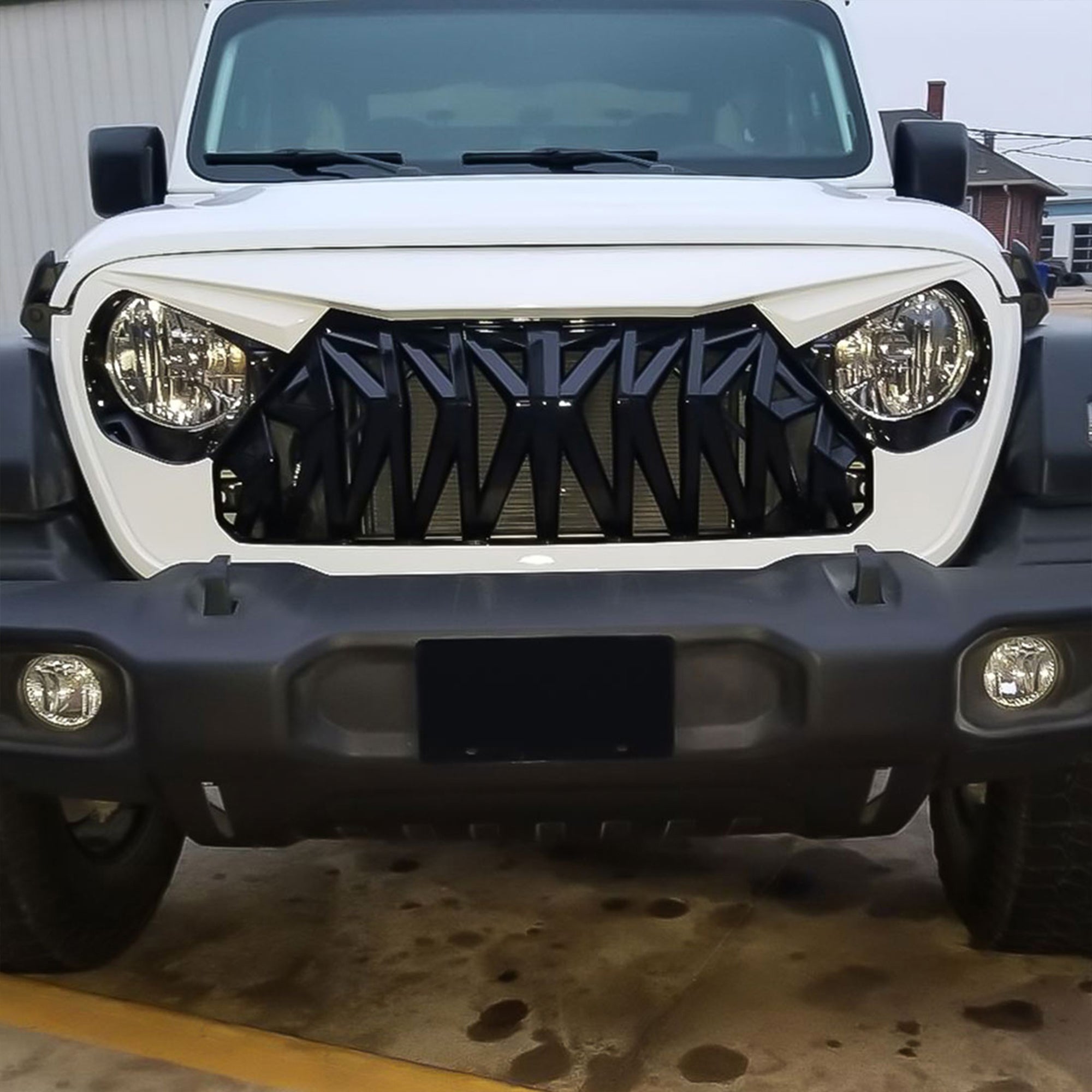AMERICAN MODIFIED Shark Grille for 2018+ Jeep Wrangler JL & 2020+ Gladiator JT - VMInnovations