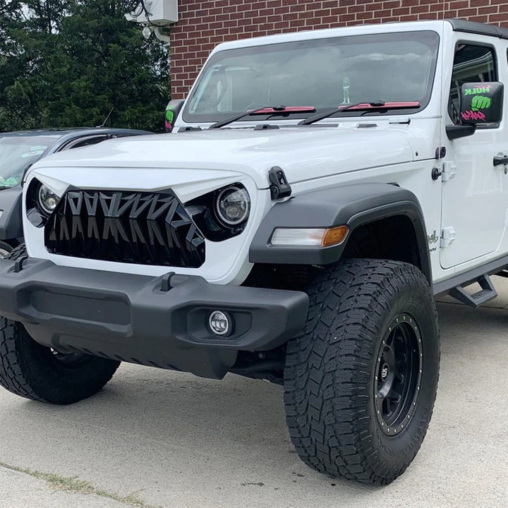AMERICAN MODIFIED Shark Grille for 2018+ Jeep Wrangler JL & 2020+ Gladiator JT - VMInnovations