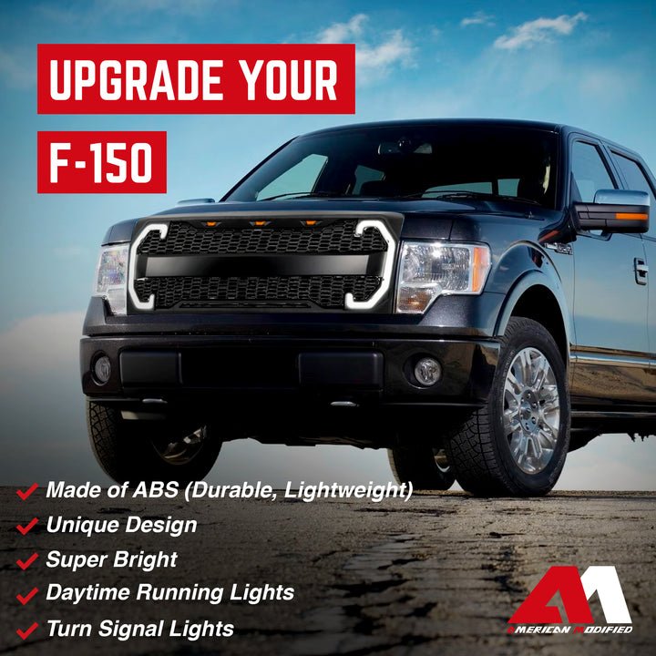 AMERICAN MODIFIED Raptor-Style Grille Compatible with 2009-2014 Ford F150 (Used) - VMInnovations