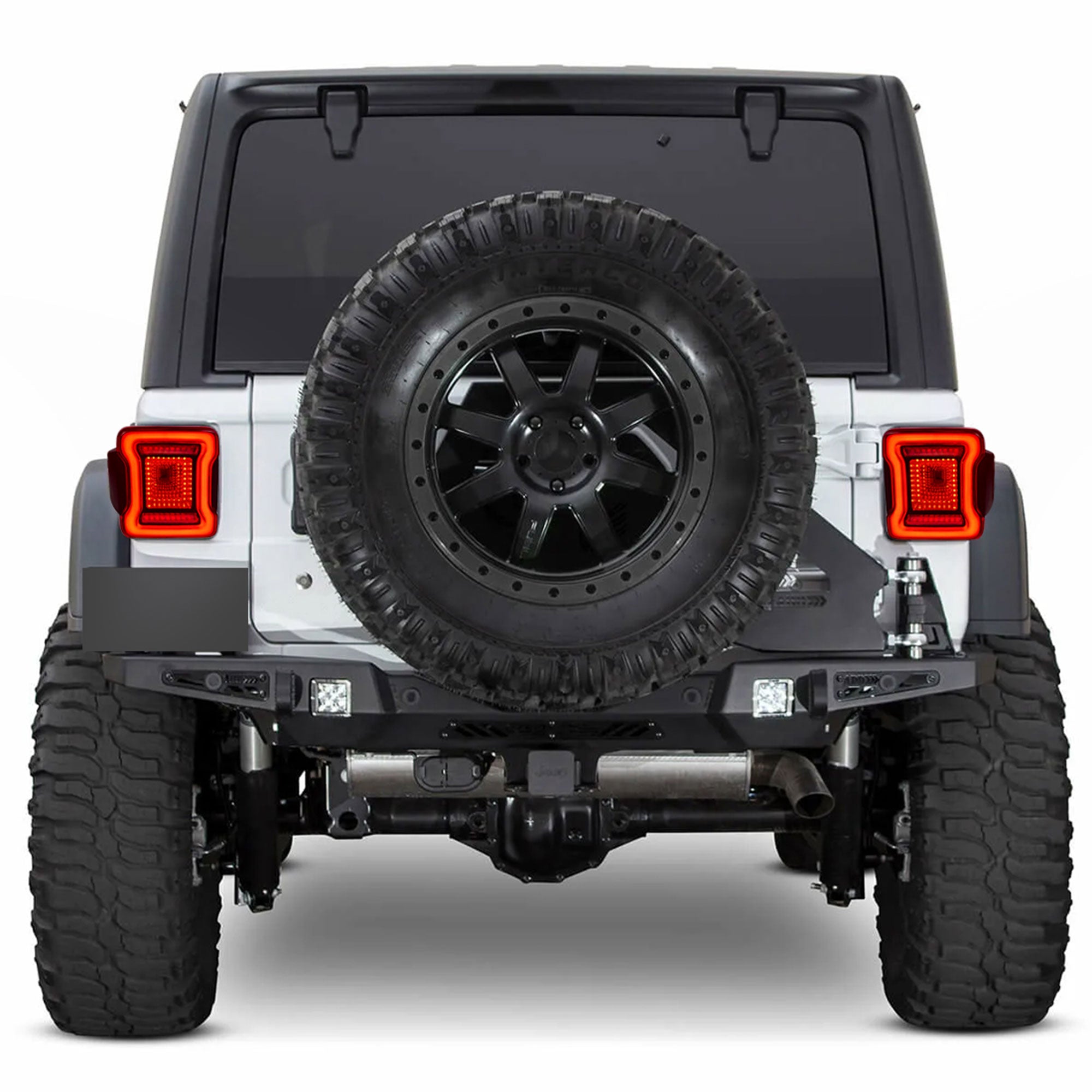 AMERICAN MODIFIED Red V2 Tunnel Tail Lights for 2007-2018 Jeep Wrangler JK/JKU - VMInnovations