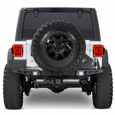 Red V2 Tunnel Tail Lights for 2007-2018 Jeep Wrangler JK/JKU (Open Box) - VMInnovations