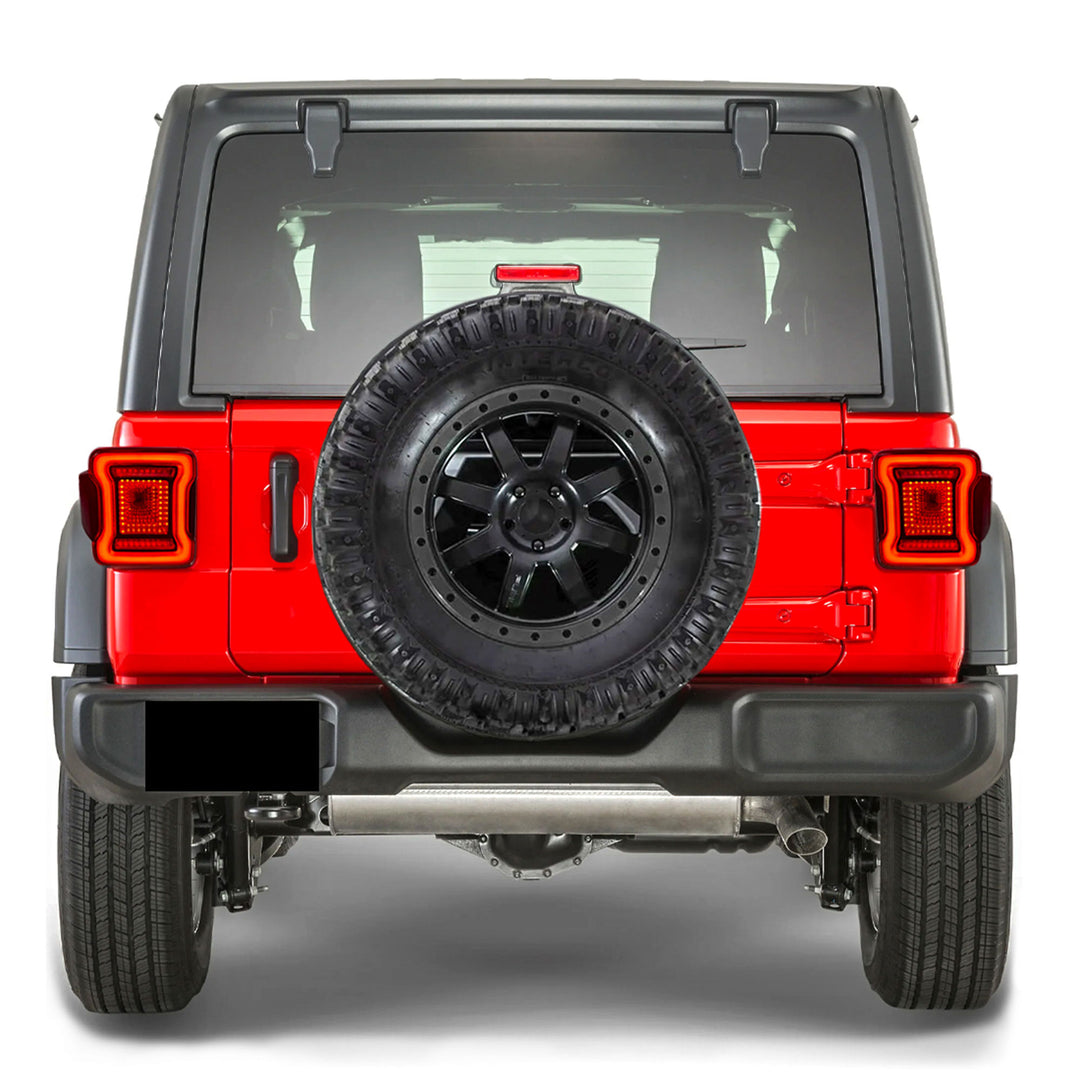 AMERICAN MODIFIED Red V2 Tunnel Tail Lights for 2007-2018 Jeep Wrangler JK/JKU