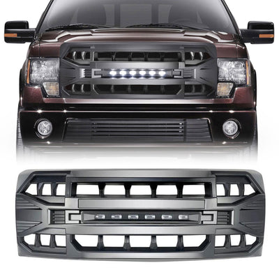 AMERICAN MODIFIED Armor Grille Compatible with 2009-2014 Ford F150, Black (Used)