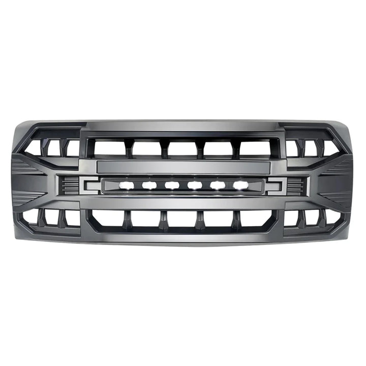 AMERICAN MODIFIED Armor Grille w/Off Road Lights for 09-14 Ford F150 (Open Box) - VMInnovations
